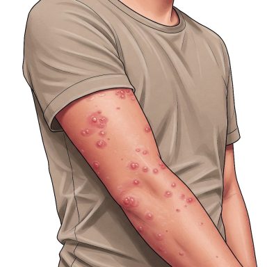 Les Sens d'Anne-Ca - Magnetiseur Lyon - Eczema sur un bras
